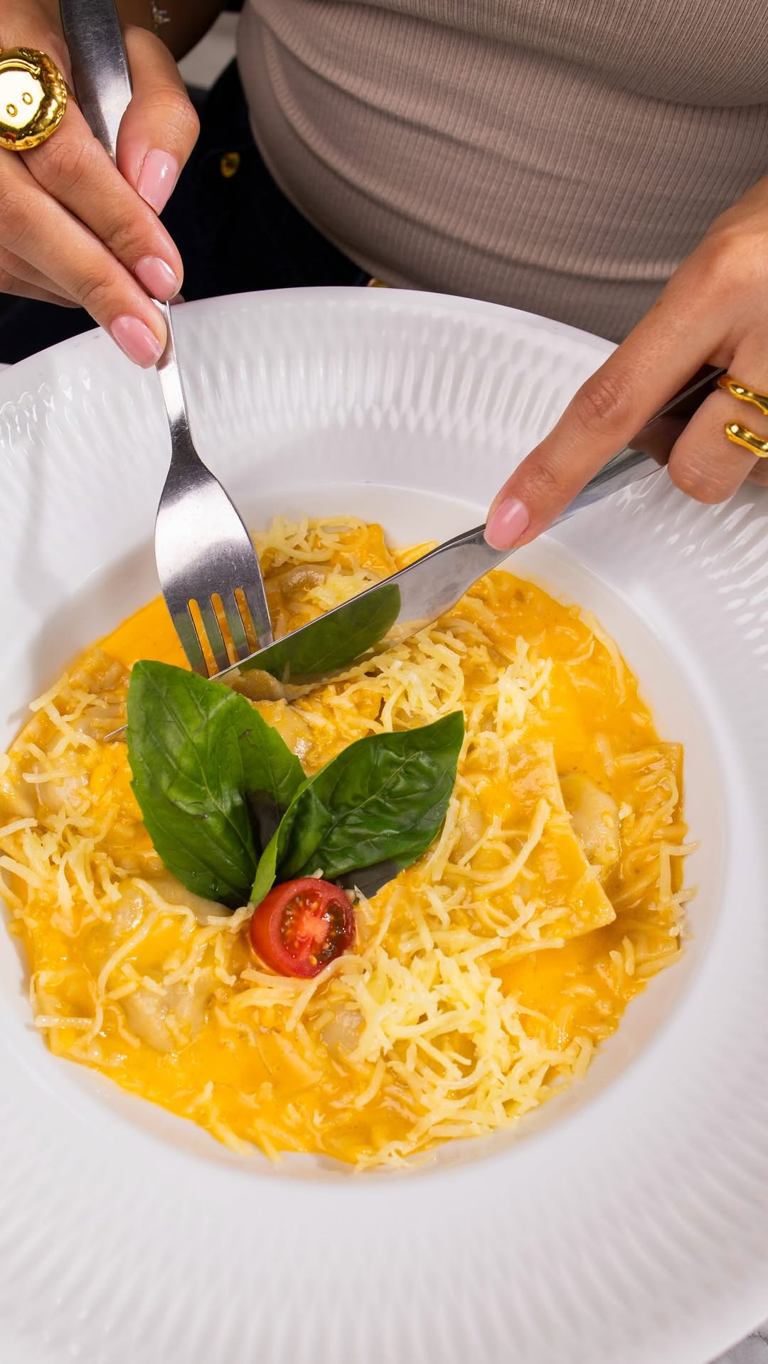 Ravioles caseros de Macchiata