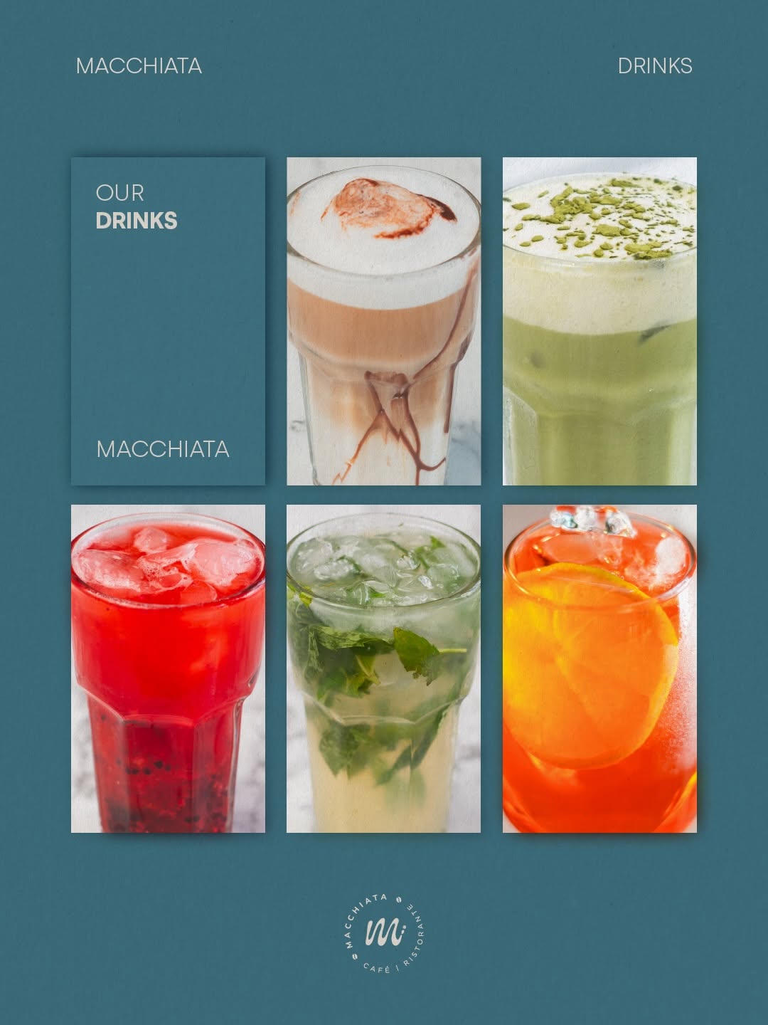 Bebidas y matcha de Macchiata